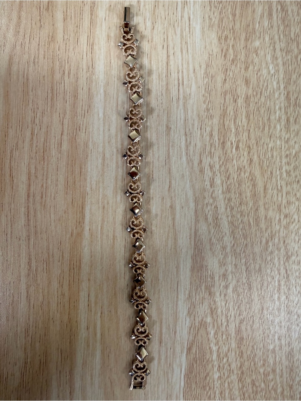 Avon Gold-Tone Filigree Link Bracelet